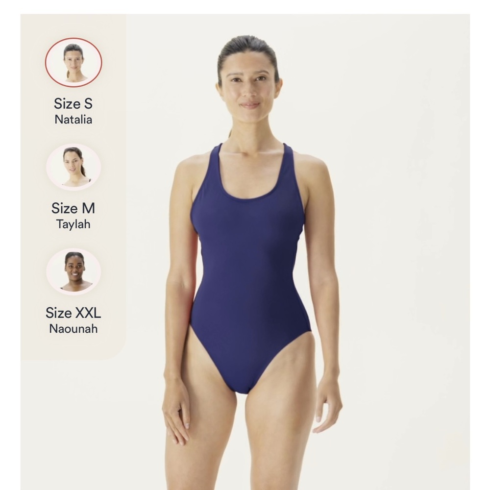 ANDIE Women's Navy Blue One-Piece Swimsuit